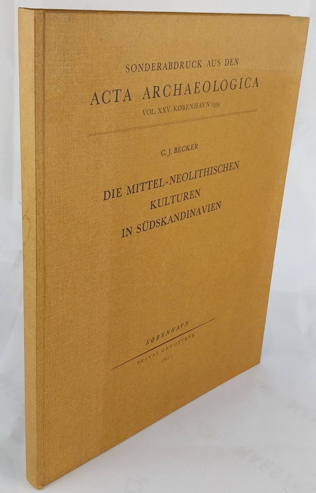 Die mittel-neolitischen Kulturen in Südskandinavien.
