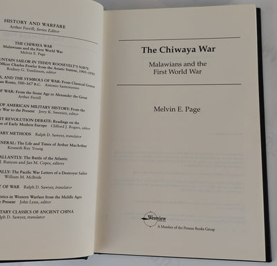 The Chiwaya War: Malawians in the First World War