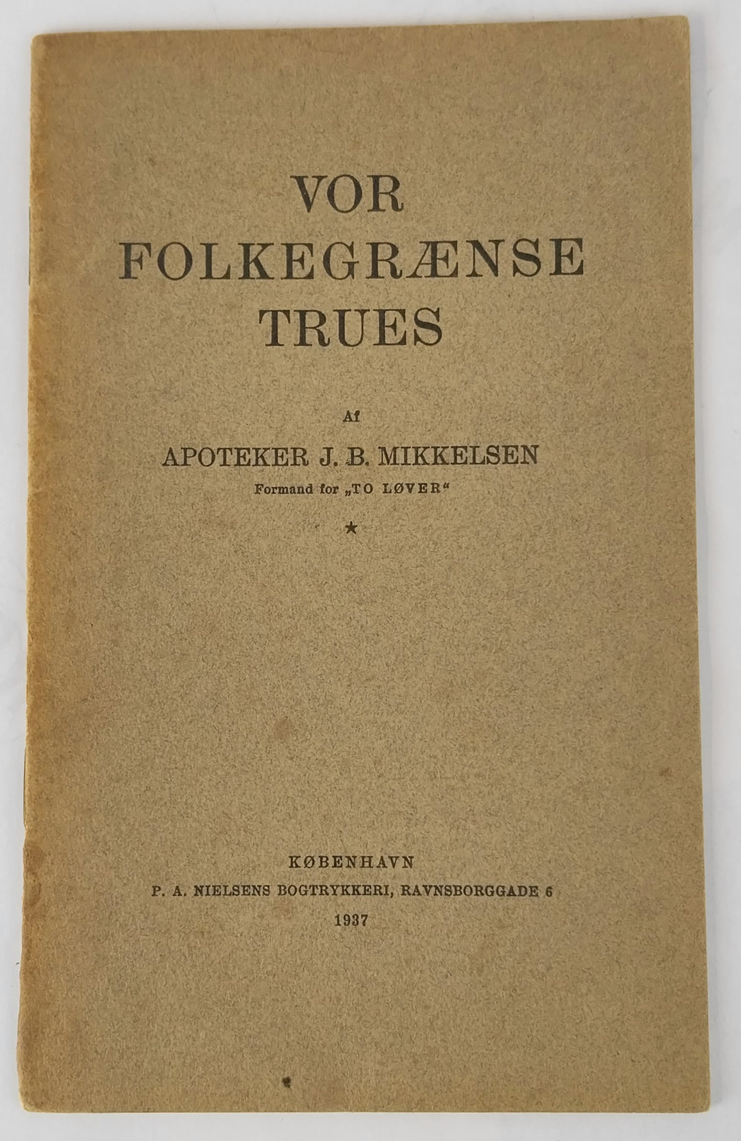Vor folkegrænse trues