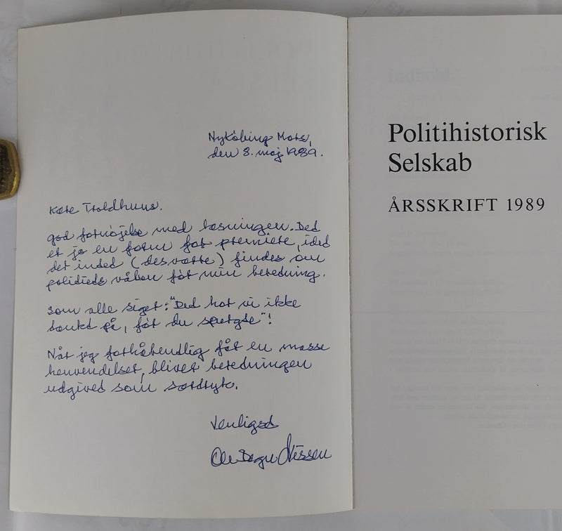 Politihistorisk Selskab, Årsskrift 1989