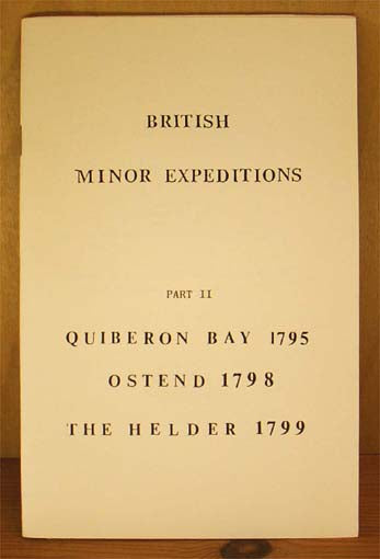 British Minor Expeditions part II.- Quiberon Bay 1795