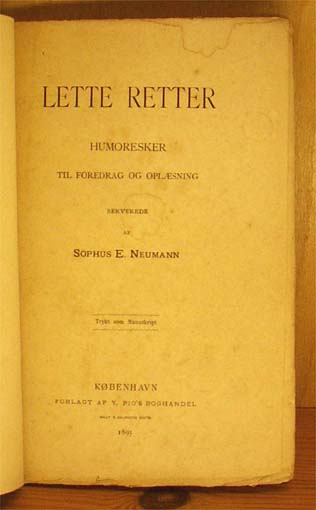 Lette retter. Humoresker, til foredrag og oplæsning