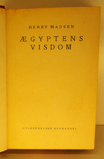 Ægyptens Visdom