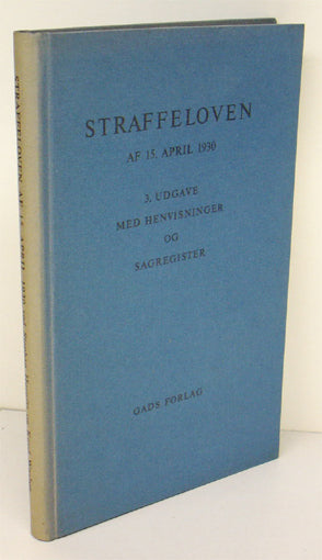 Straffeloven af 15. april 1930
