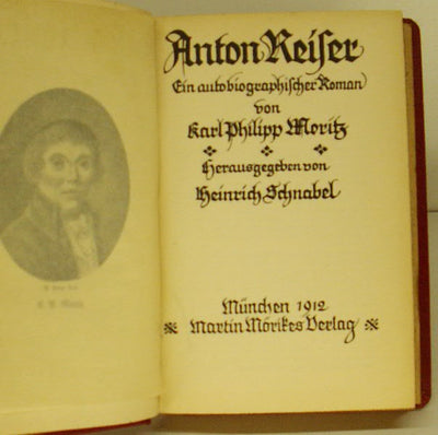 Anton Reiser. Ein autobiographischer Roman.
