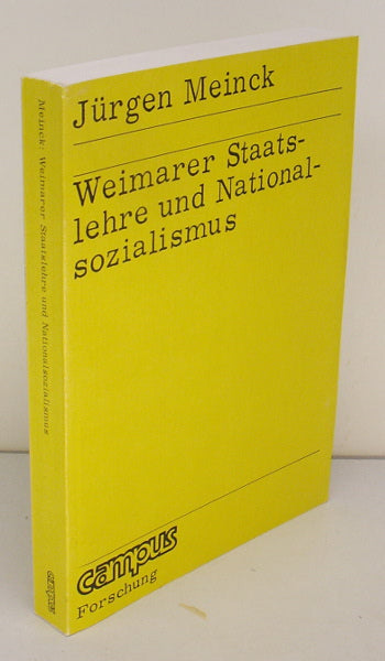 Weimarer Staatslehre und Nationalsozialismus