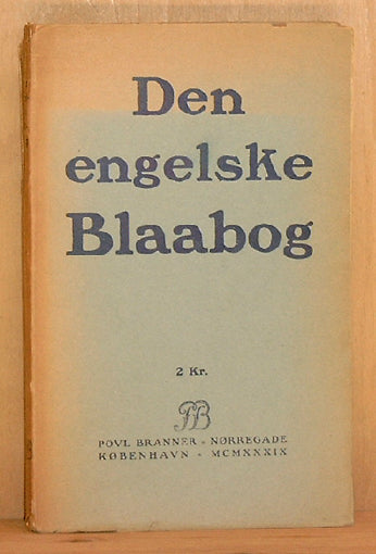 Den engelske Blaabog