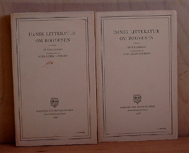 Dansk litteratur om bogvæsen
