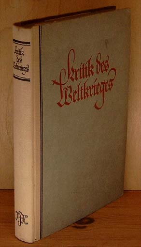 Kritik des Weltkrieges