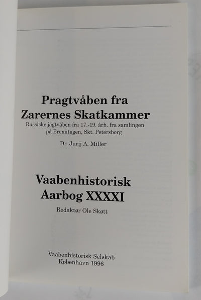 Vaabenhistoriske Aarbøger XXXXI, 1996