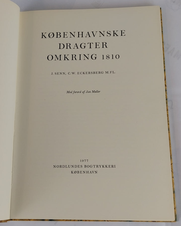 Københavnske dragter omkring 1810.