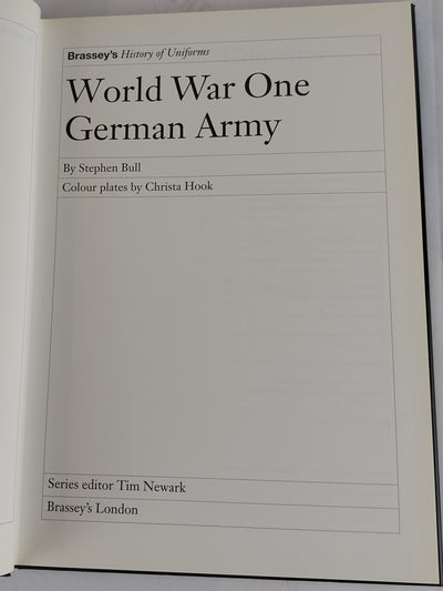 Brassey's History of Uniforms. World War One, German Army