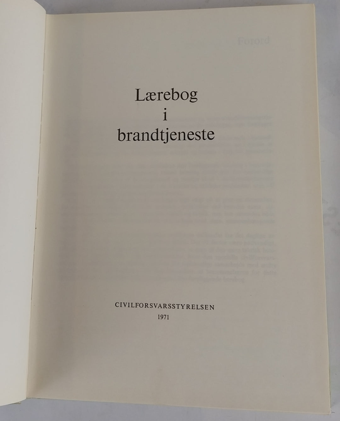 Lærebog i brandtjeneste