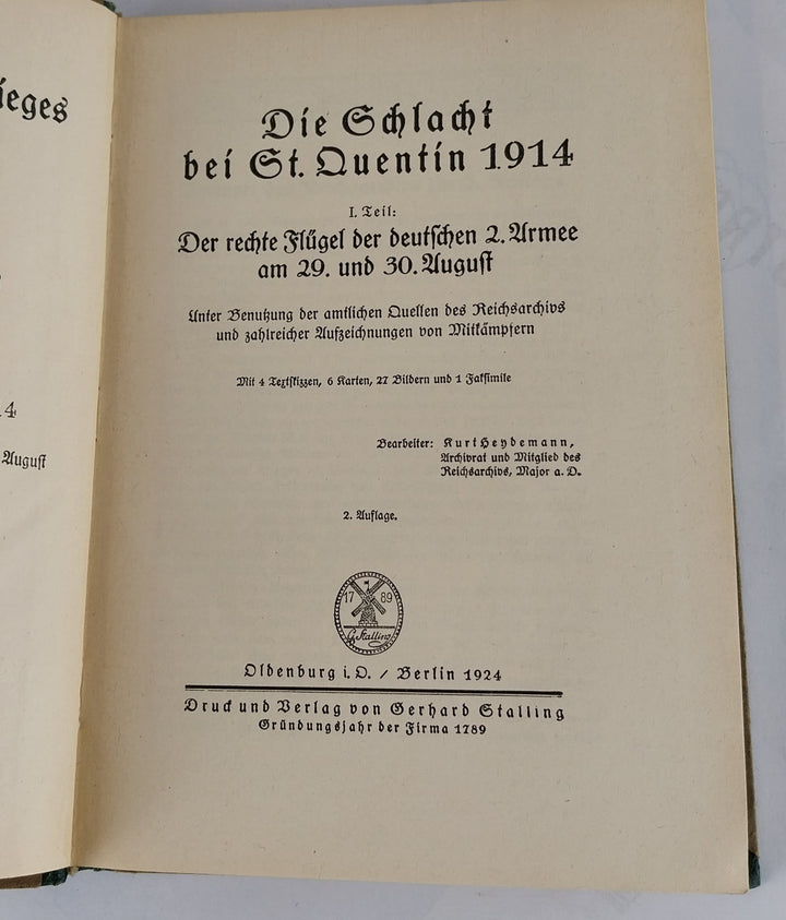 Die Schlacht bei St. Quentin 1914