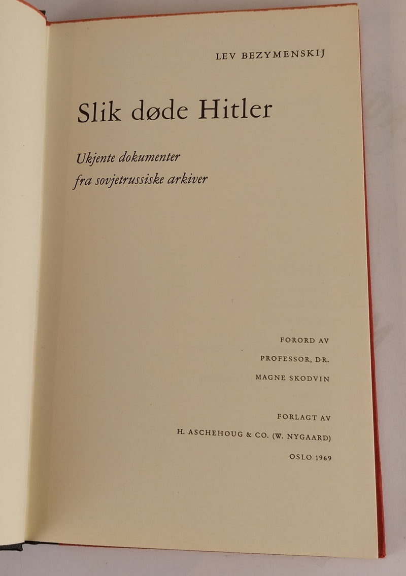 Slik døde Hitler