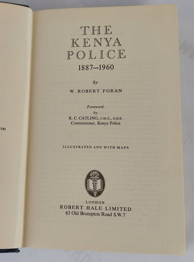 The Kenya Police 1887-1960