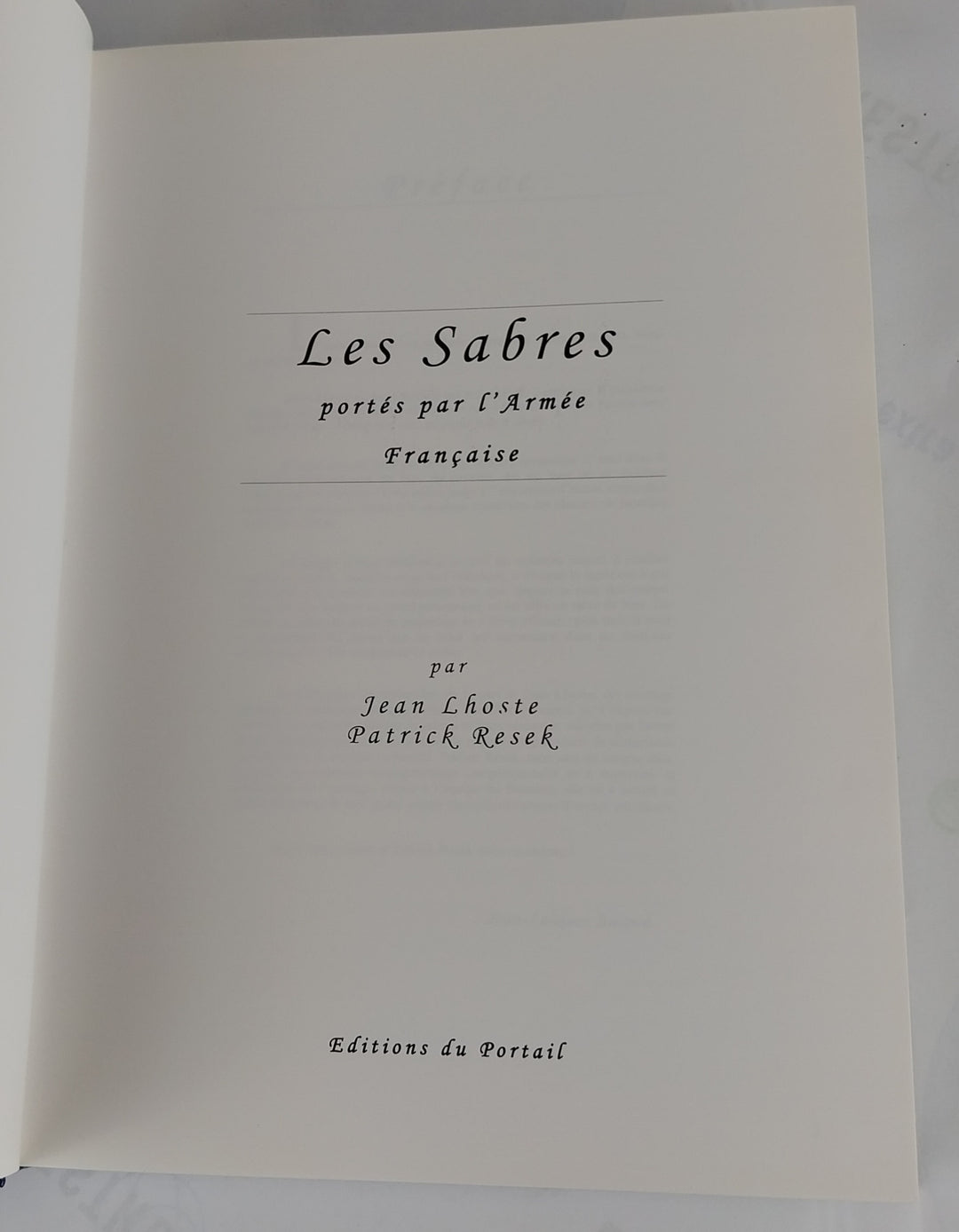 Les sabres portés par l'armée française