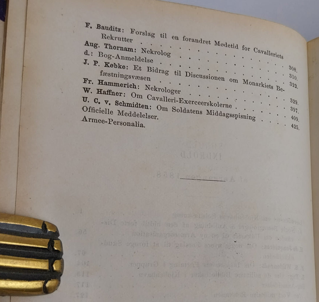Tidsskrift for Krigsvæsen 1858
