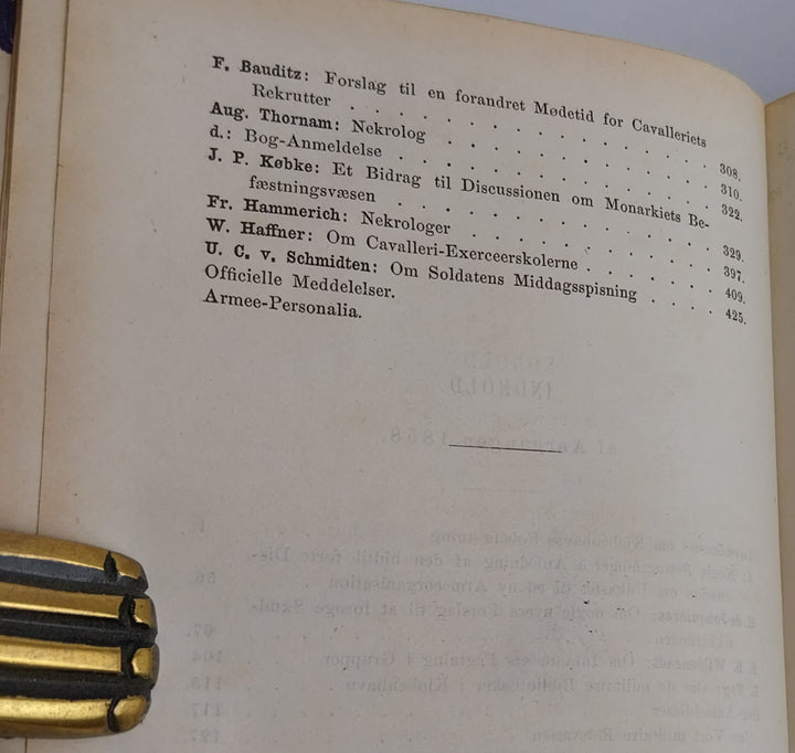 Tidsskrift for Krigsvæsen 1858
