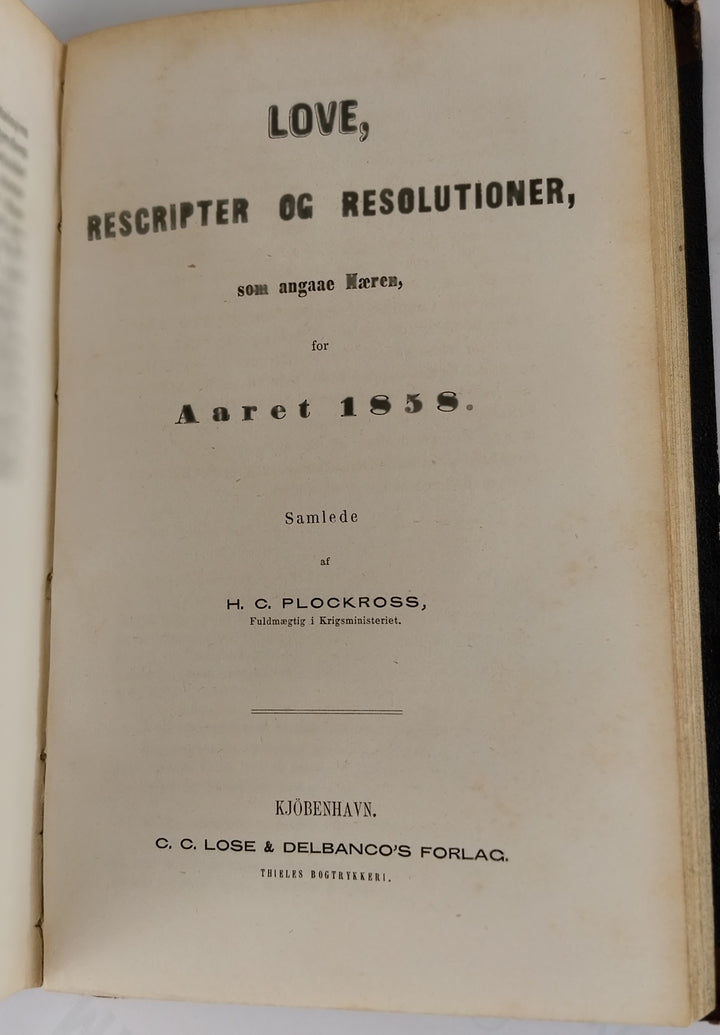 Tidsskrift for Krigsvæsen 1858