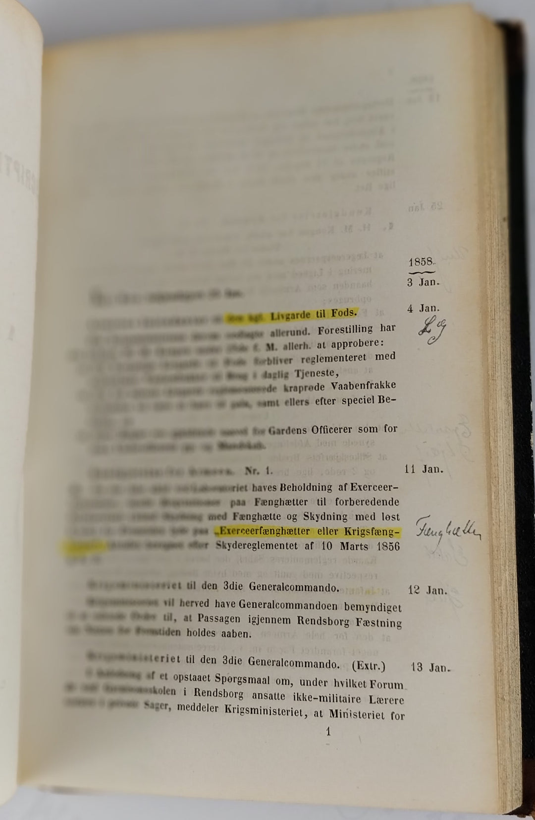 Tidsskrift for Krigsvæsen 1858