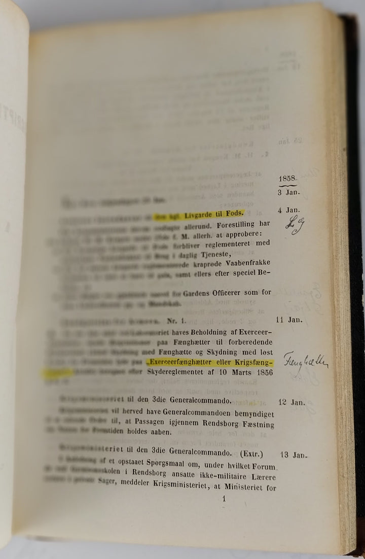 Tidsskrift for Krigsvæsen 1858