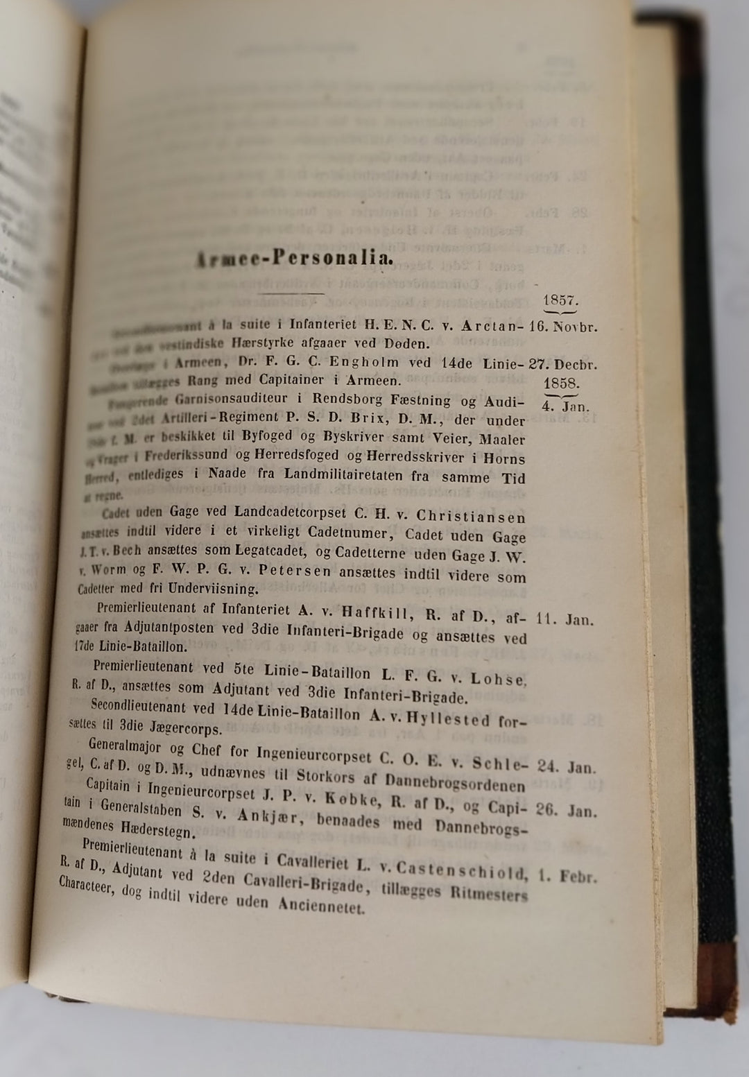 Tidsskrift for Krigsvæsen 1858
