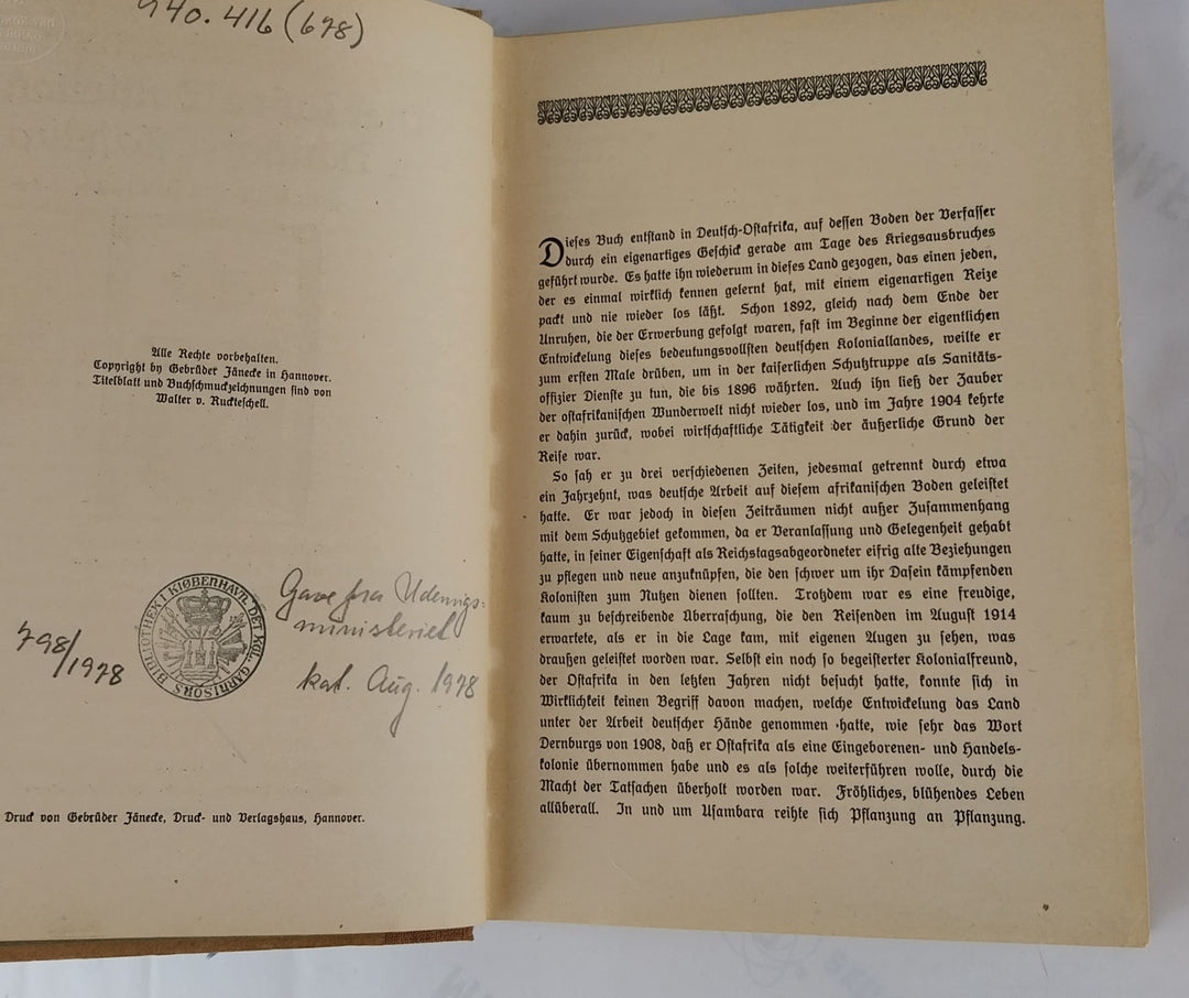 Vier Jahre Weltkrieg in Deutsch-Ostafrika.
