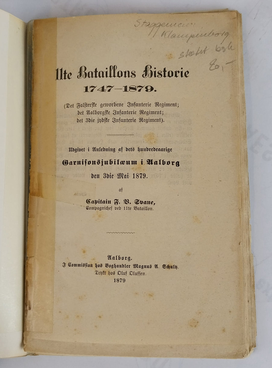 11te Bataillons historie 1747-1879