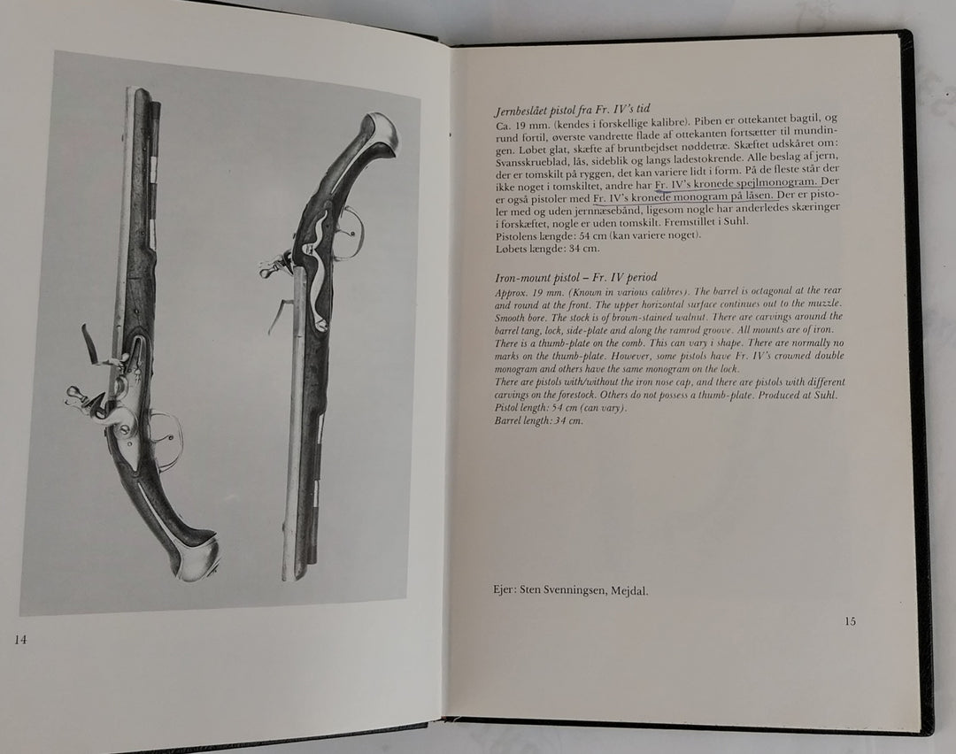 Dansk Norske militære flintlåspistoler 1690-1839