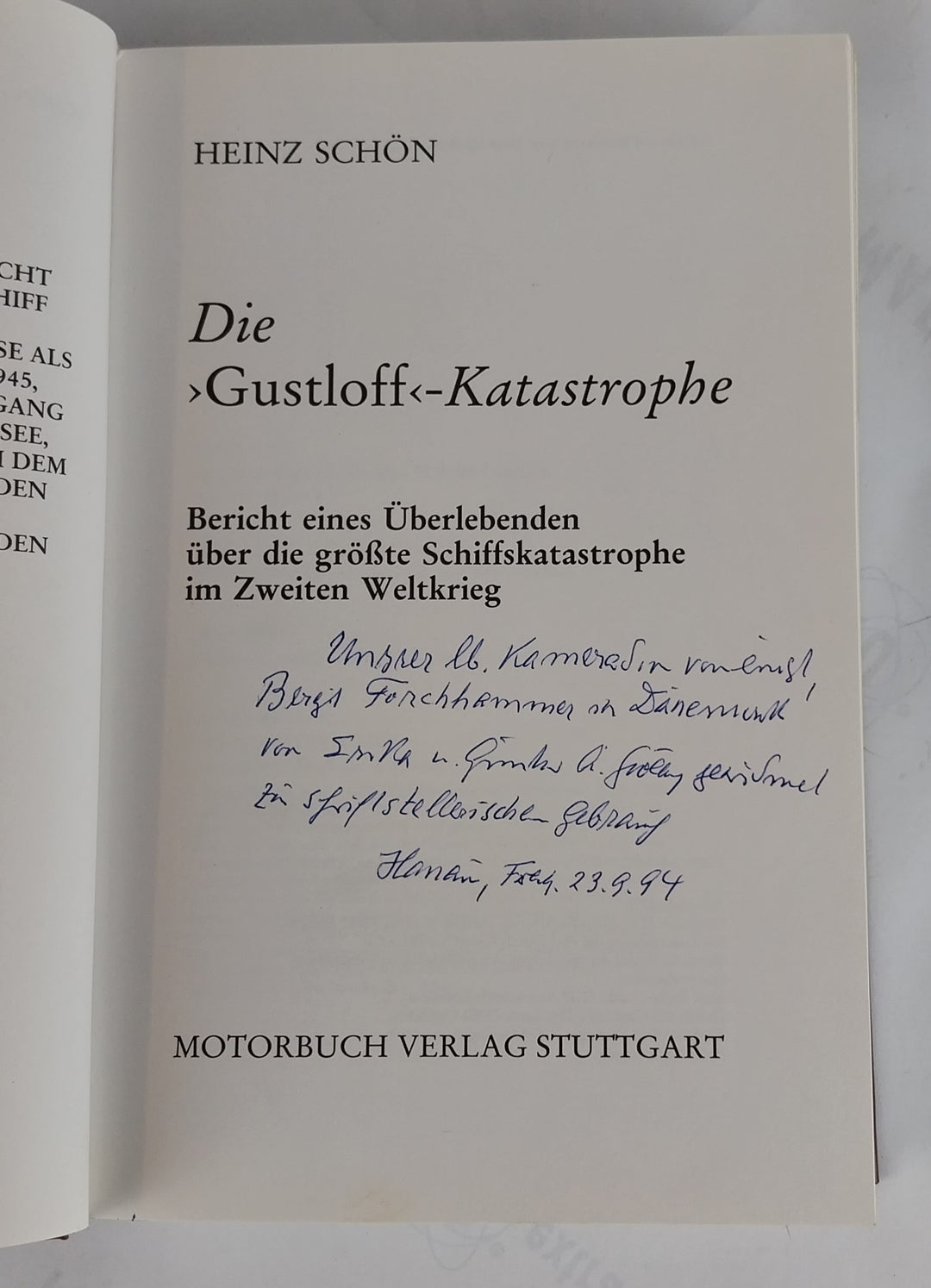 Die Gustloff katastrophe