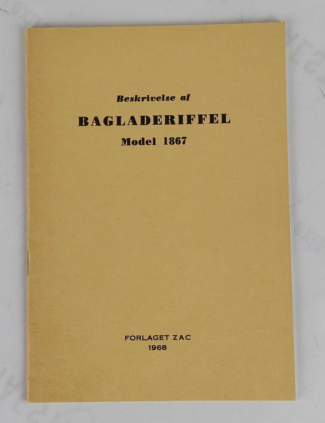 Beskrivelse af Bagladeriffel model 1867