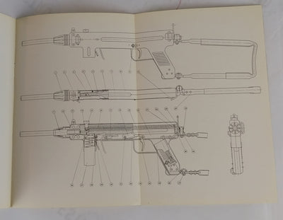 Beskrivelse af Madsens Maskinpistol 9 mm. Type P.98 . M. 51