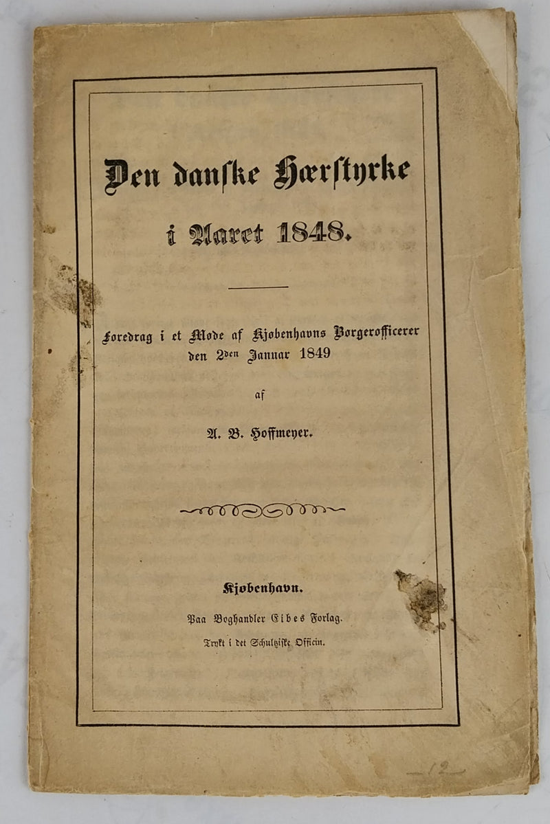 Den danske Hærstyrke i Aaret 1848