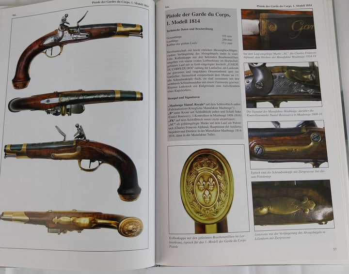 Französische Ordonnanzpistolen 1733-1870.