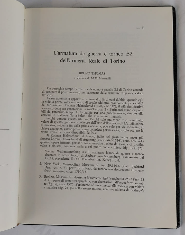 Armi Antiche 1978 - Bollettino dell'Accademia di S.Marciano.
