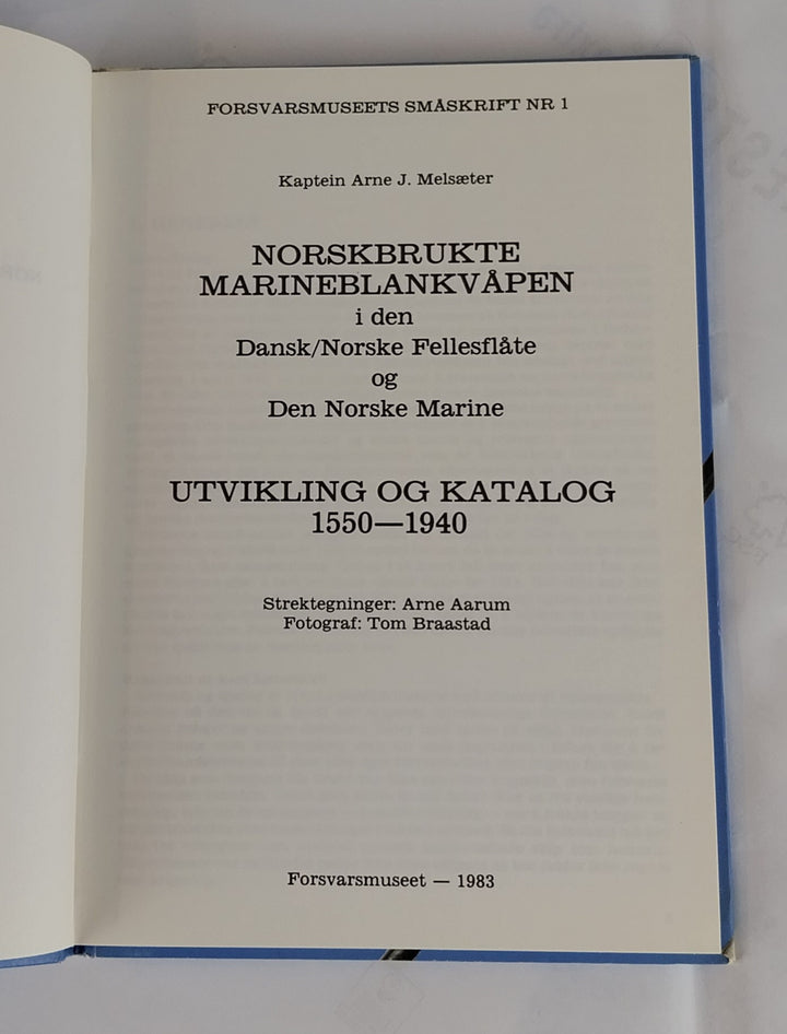 Norskbrukte Marineblankvåpen