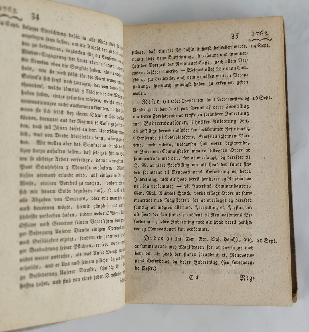 Reskripter, Resolutioner og Collegialbreve 1763-1784