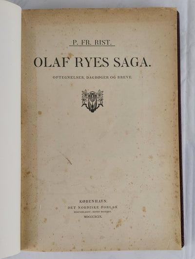 Olaf Ryes Saga