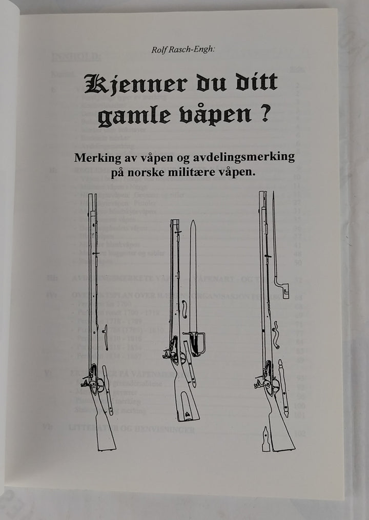 Merking av våpen og avdelingsmerking på norske militære våpen.