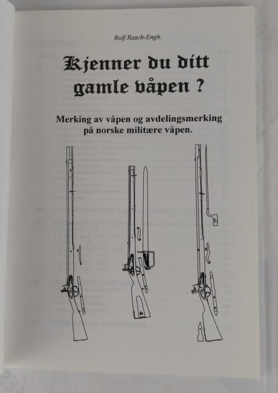 Merking av våpen og avdelingsmerking på norske militære våpen.