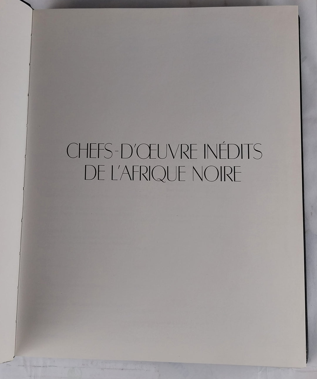 Chefs-d'oeuvre inédits de l'Afrique noire