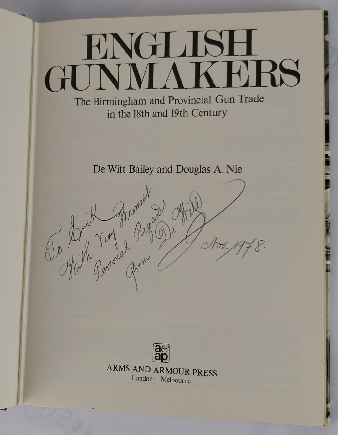 English Gunmakers. The Birmingham and provincial gun trade in the 18th and 19th century