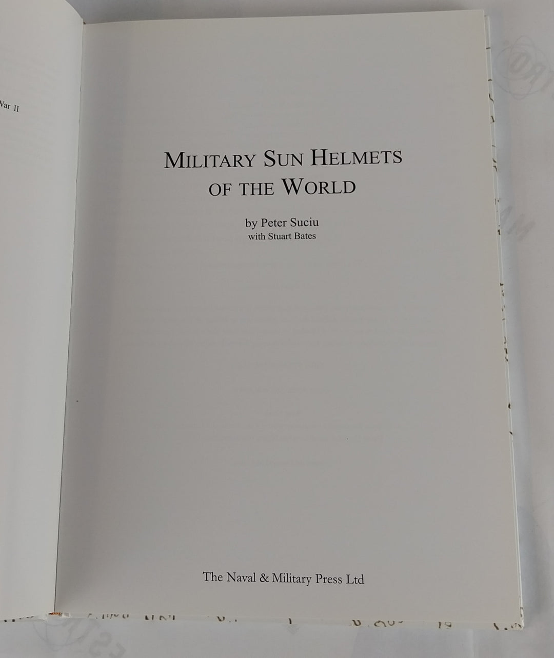 Military Sun Helmets of the World