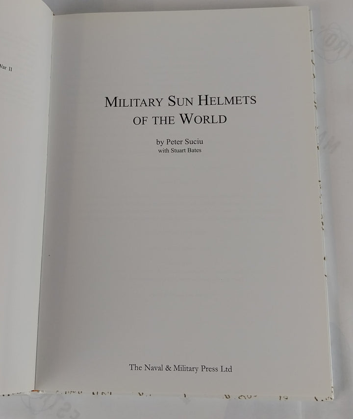 Military Sun Helmets of the World