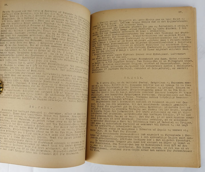 Invasionsdagbogen. 1. Del. Tiden fra 6. Juni til og med 5. September 1944