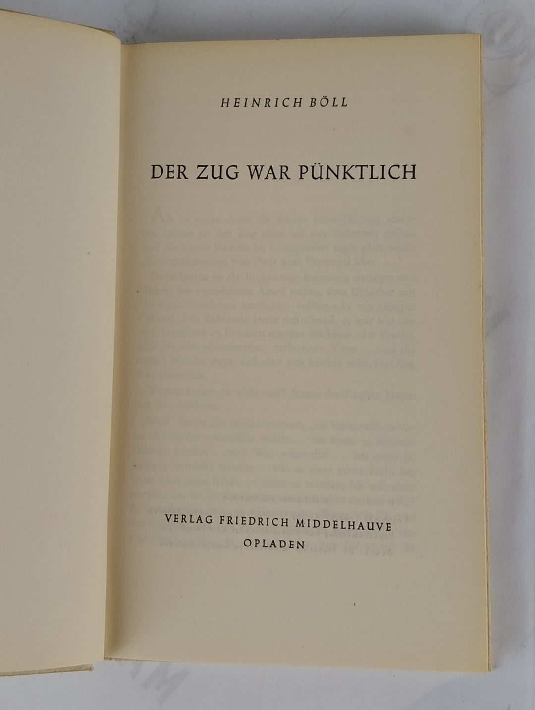 Der Zug war pünktlich