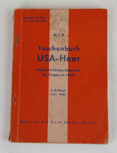 Taschenbuch USA-Heer. Bestimmt für der Gebrauch des Truppen im Felde