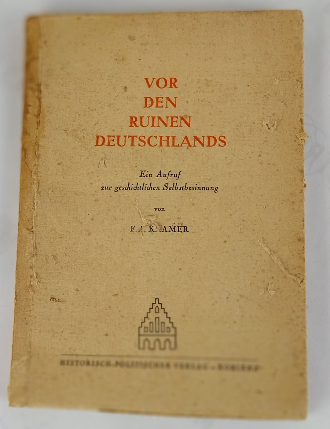 Vor den ruinen Deutschlands