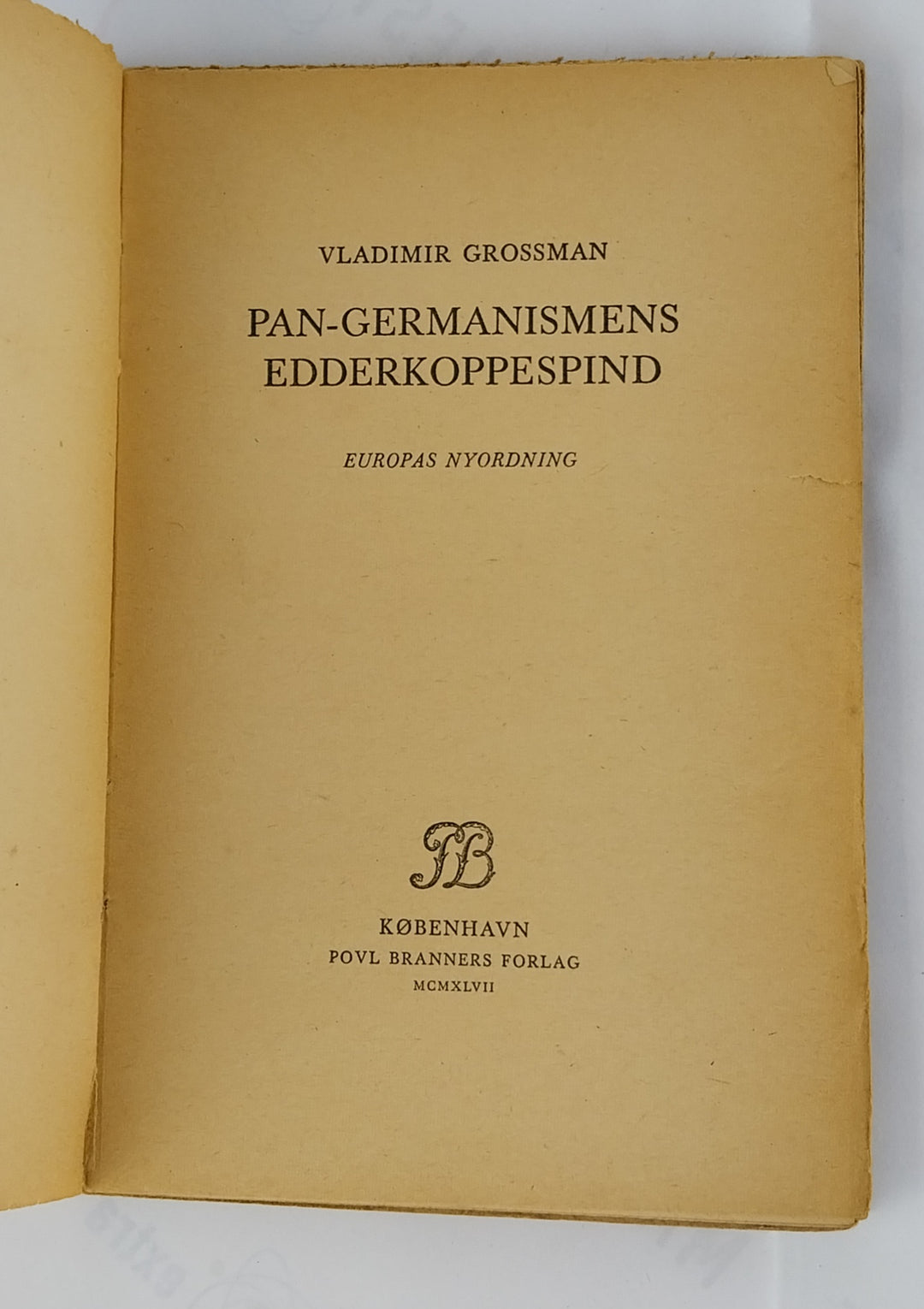 Pan-Germanismens Edderkoppespind